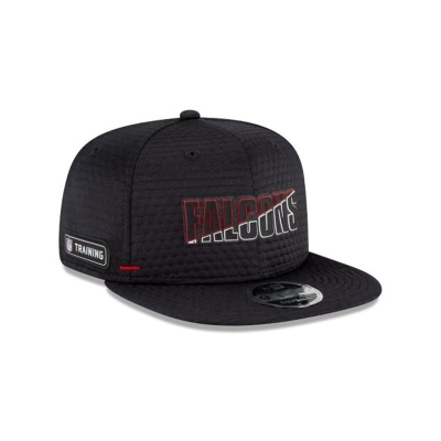 Black Atlanta Falcons Hat - New Era NFL Official Summer Sideline 9FIFTY Snapback Caps USA7354916